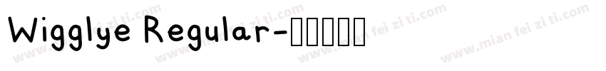 Wigglye Regular字体转换